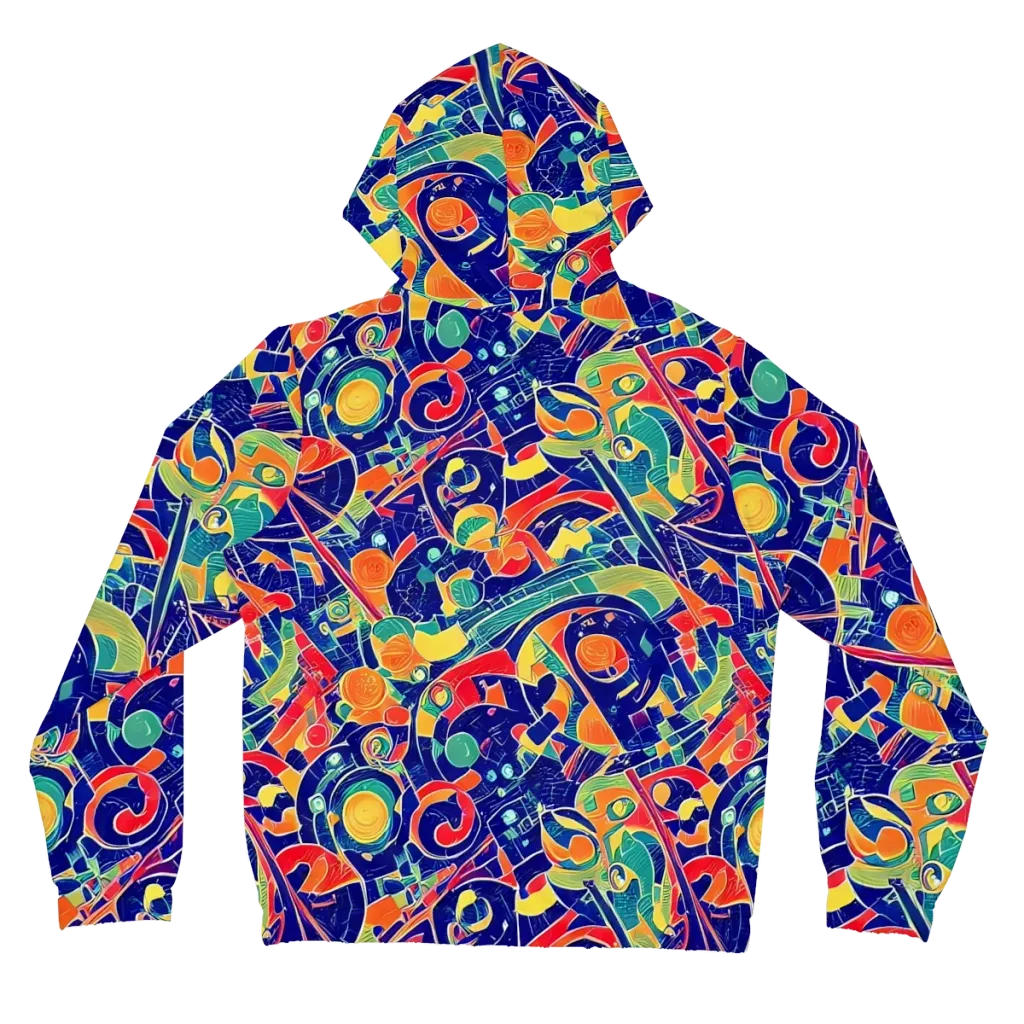 Solar Syntax on Women's Full-Zip Hoodie — Back