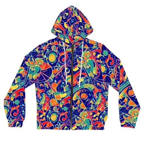 Solar Syntax on a Women's Full-Zip Hoodie