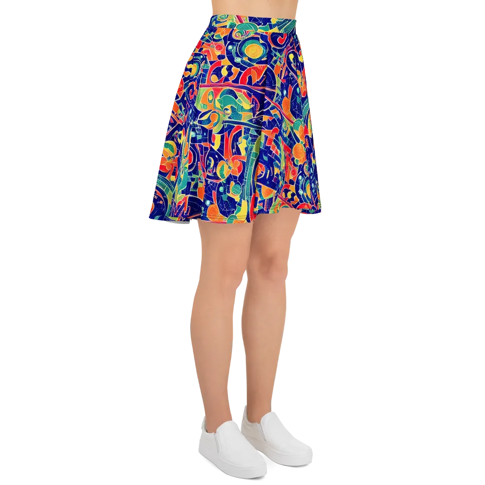 Solar Syntax on Skater Skirt — Right