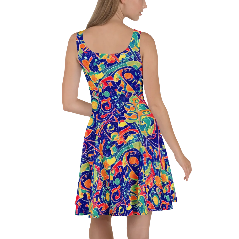 Solar Syntax on Skater Dress — Back