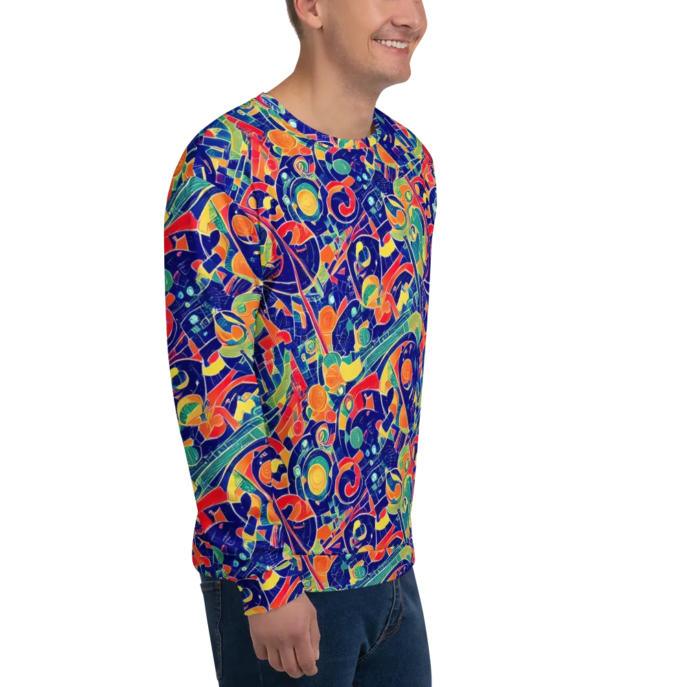 Solar Syntax on Sweatshirt — Right Front