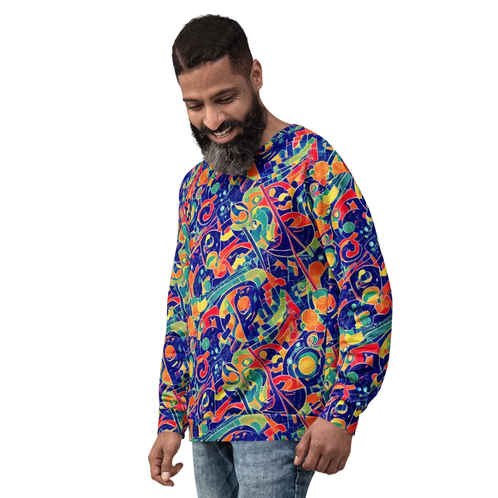 Solar Syntax on Sweatshirt — Left Front