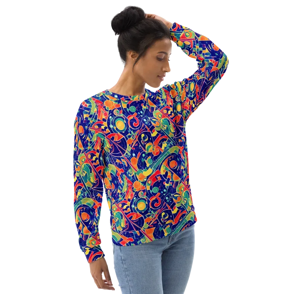 Solar Syntax on Sweatshirt — Right Front