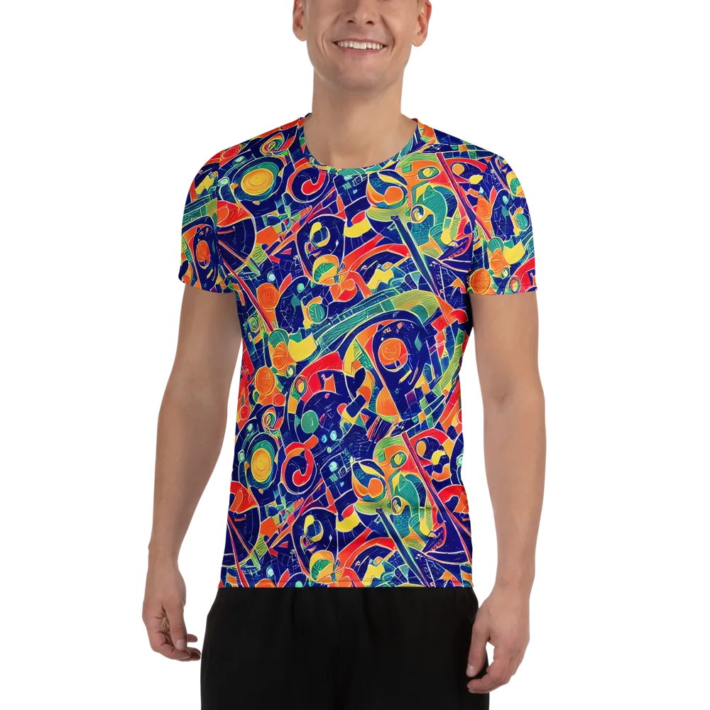 Solar Syntax on Men's Athletic T-Shirt — Front