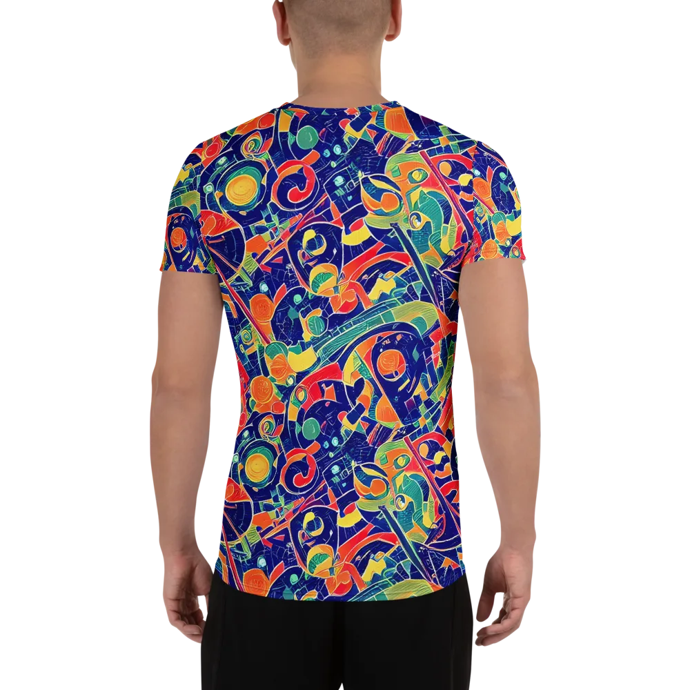 Solar Syntax on Men's Athletic T-Shirt — Back
