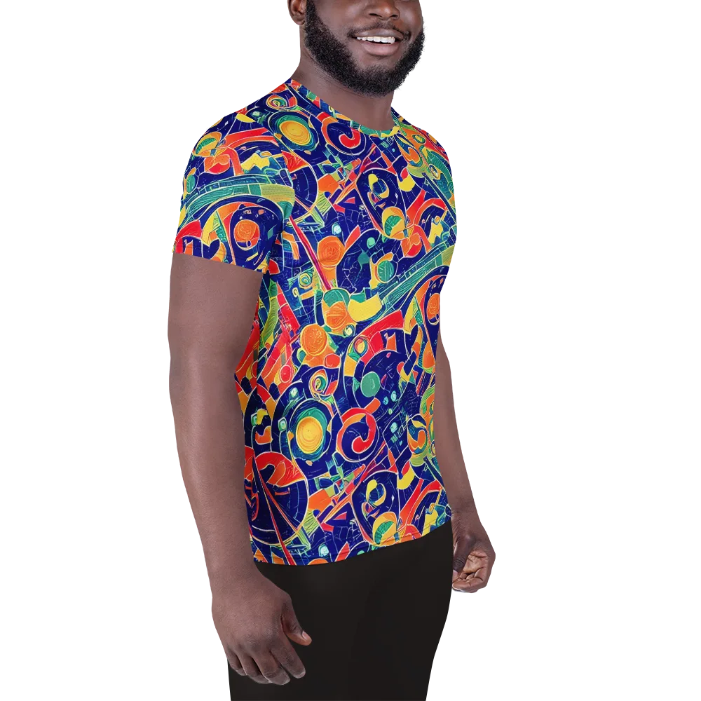 Solar Syntax on Men's Athletic T-Shirt — Right