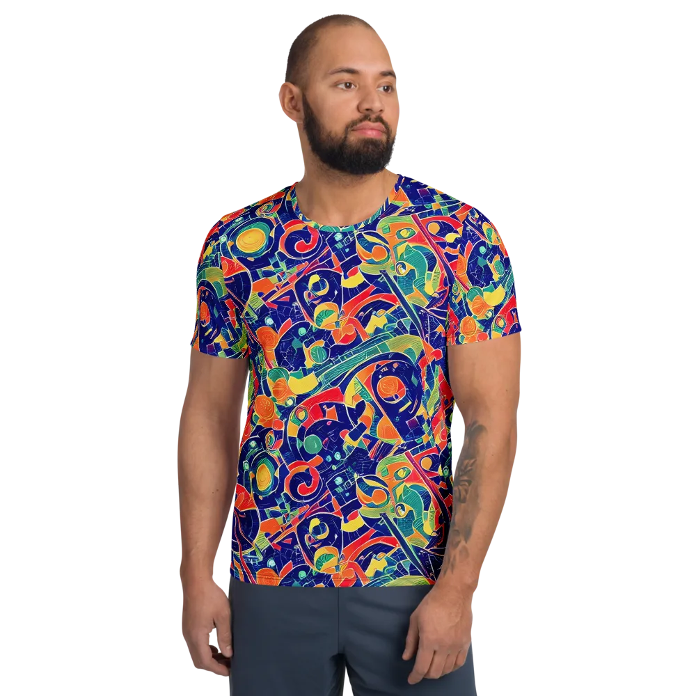Solar Syntax on Men's Athletic T-Shirt — Front