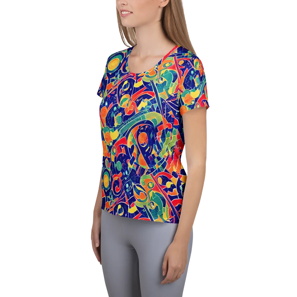 Solar Syntax on Women's Athletic T-Shirt — Left