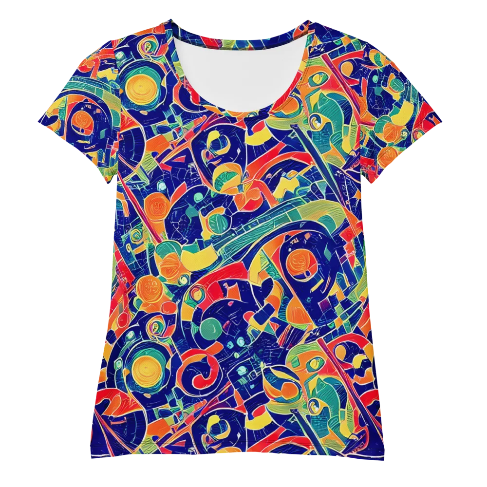 Solar Syntax on Women's Athletic T-Shirt — Front