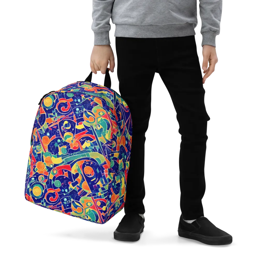 Solar Syntax on Minimalist Backpack — Zoomed-in