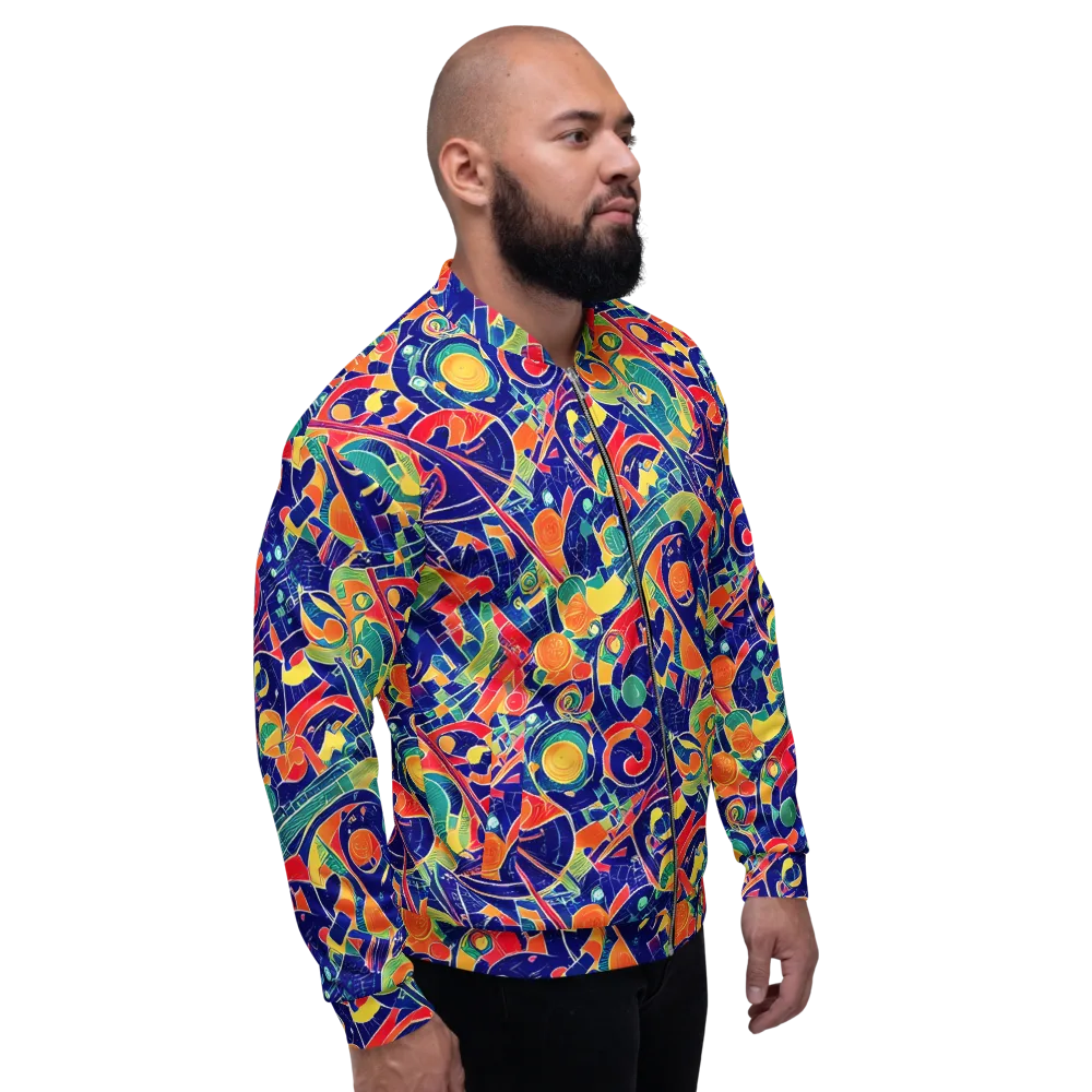 Solar Syntax on Bomber Jacket — Right
