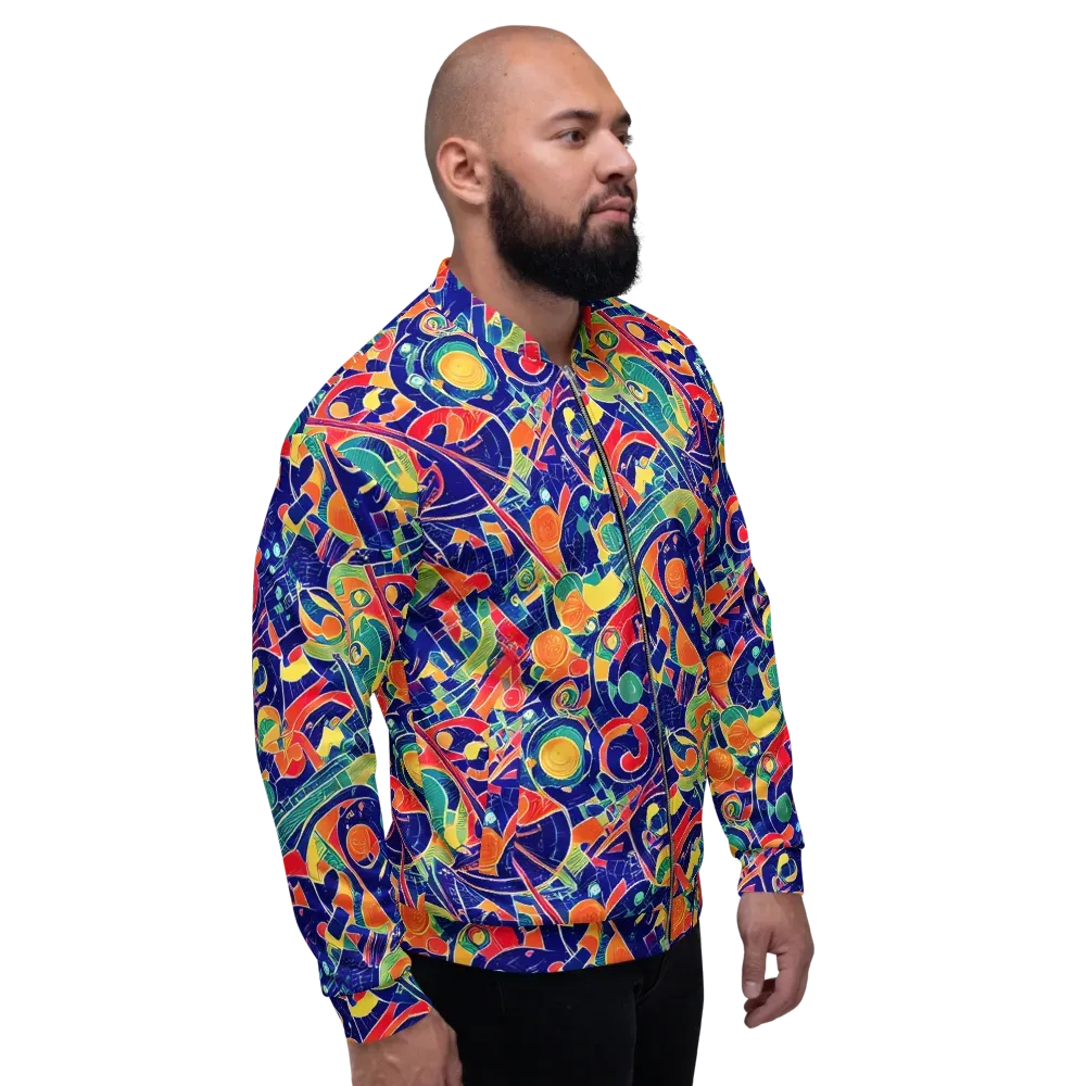 Solar Syntax on Bomber Jacket — Right