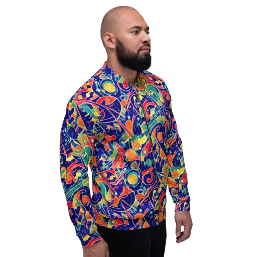Solar Syntax on a Bomber Jacket