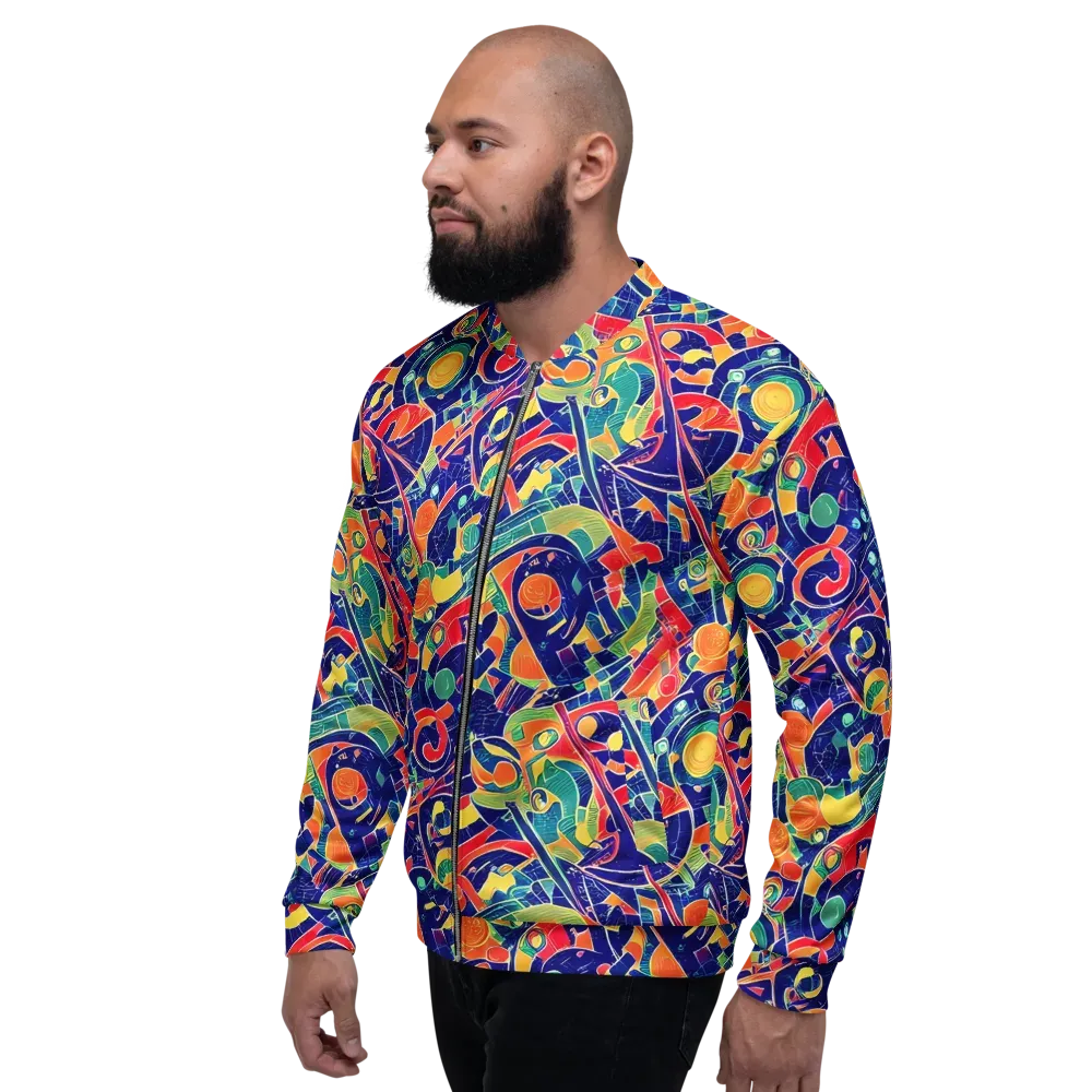 Solar Syntax on Bomber Jacket — Left