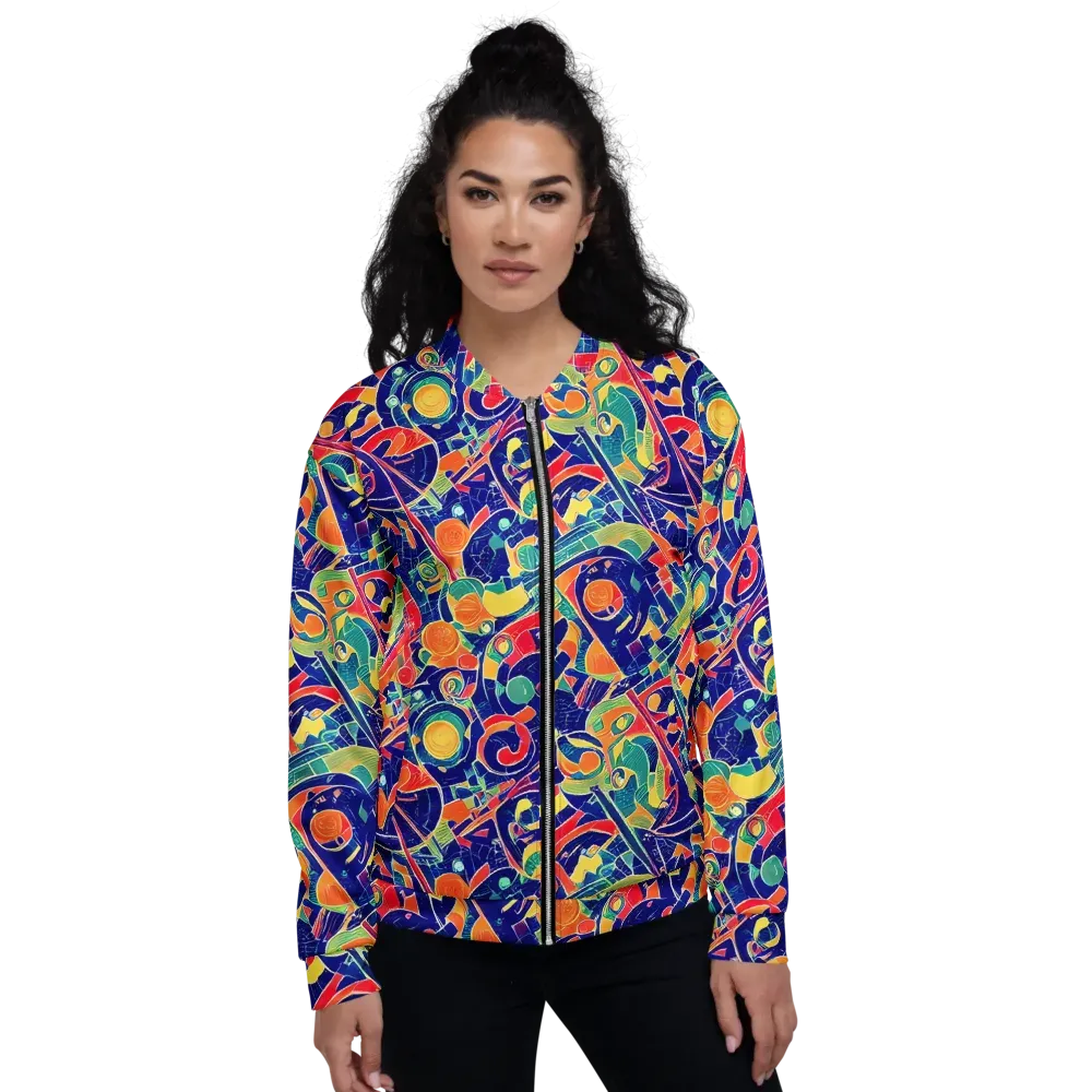 Solar Syntax on Bomber Jacket — Front
