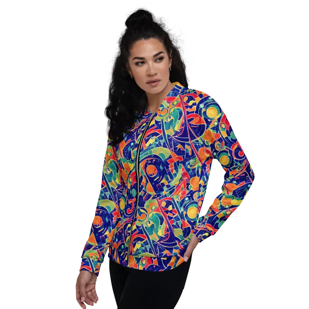 Solar Syntax on Bomber Jacket — Left