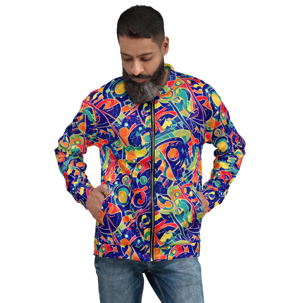 Solar Syntax on Bomber Jacket — Front