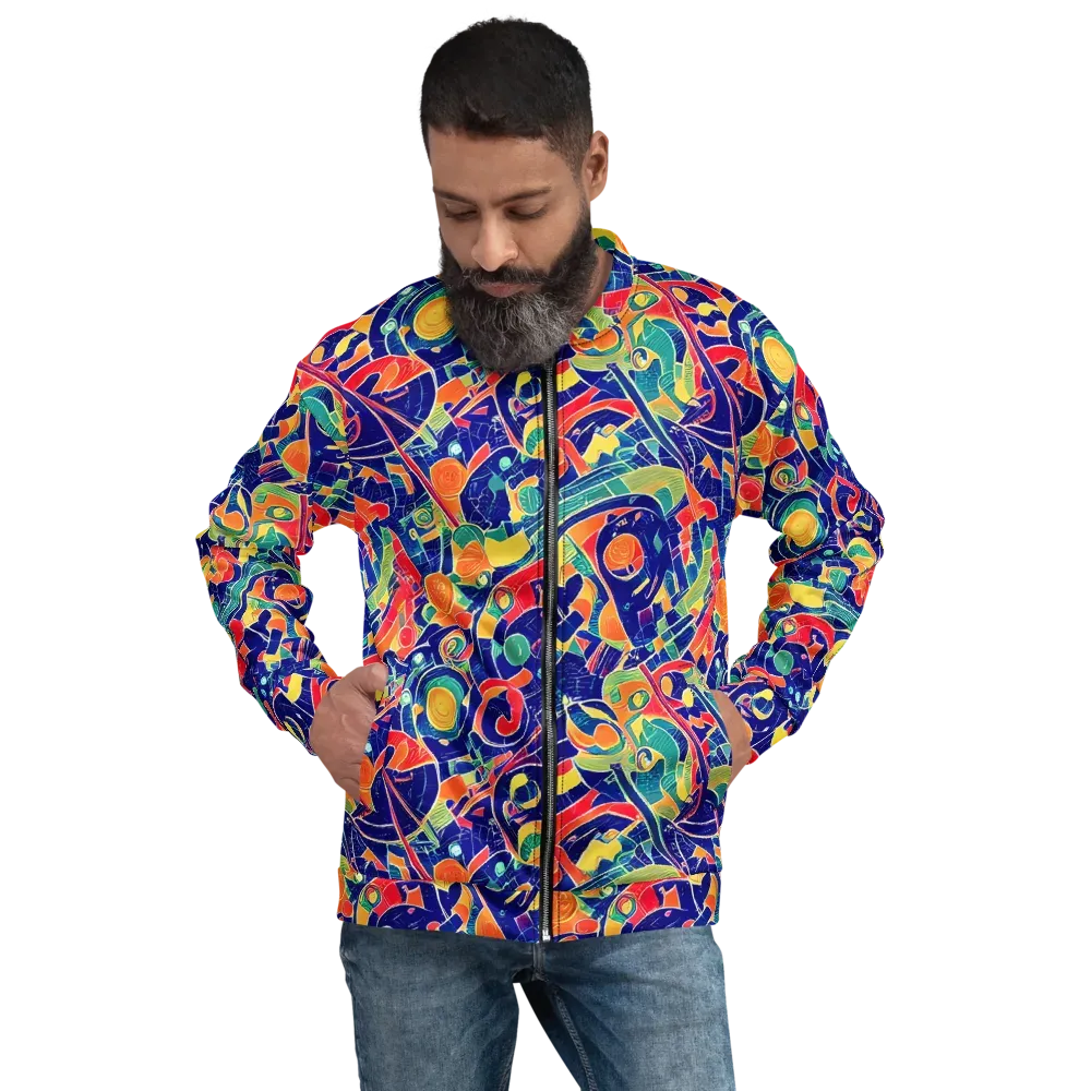 Solar Syntax on Bomber Jacket — Front