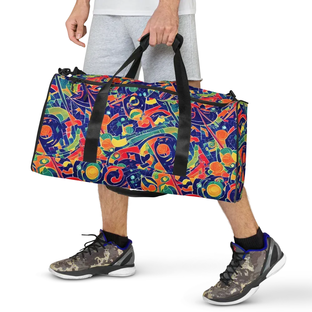 Solar Syntax on Duffle Bag — Front