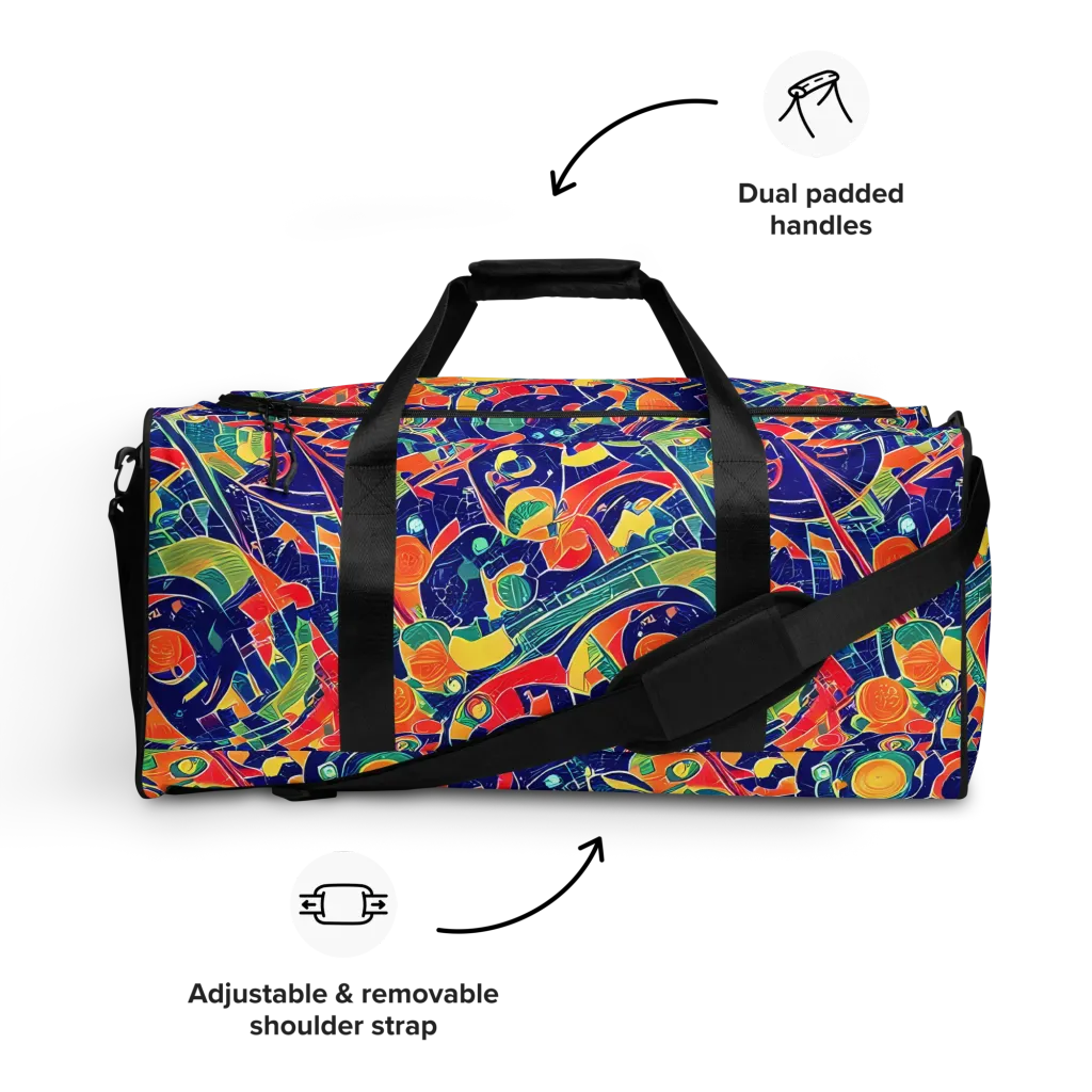 Solar Syntax on Duffle Bag — Front