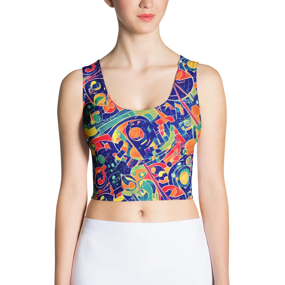 Solar Syntax on Crop Top — Front