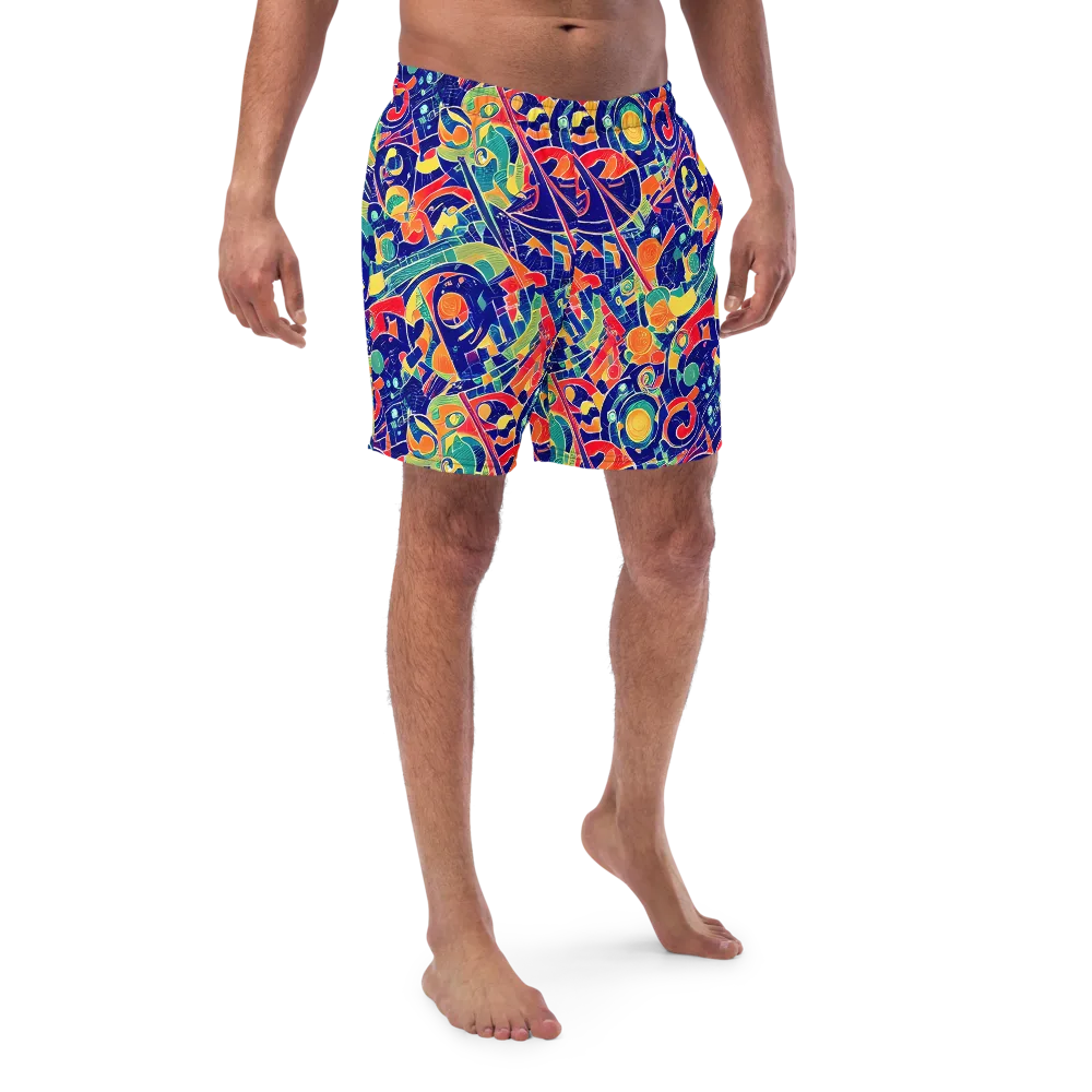 Solar Syntax on Swim Trunks — Front