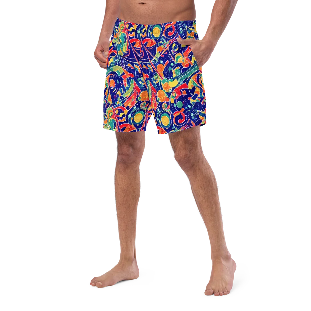 Solar Syntax on Swim Trunks — Left Front