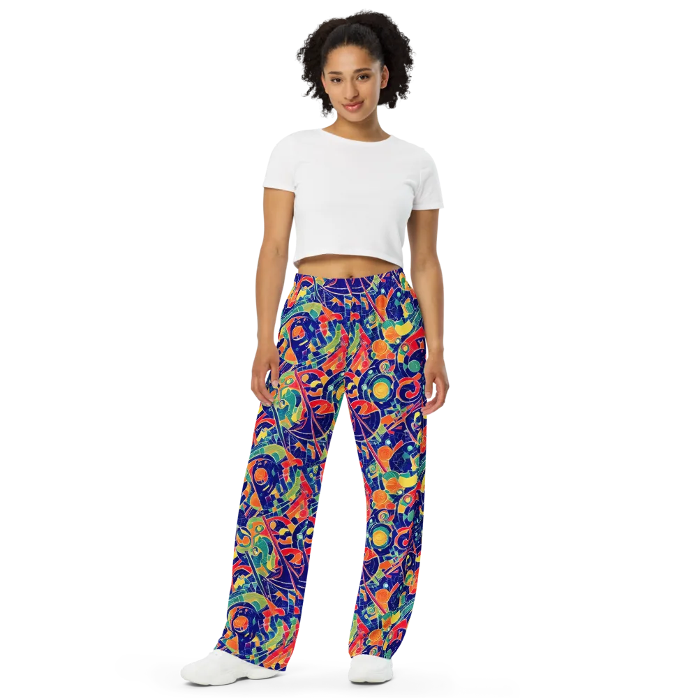 Solar Syntax on Wide-Leg Pants — Front