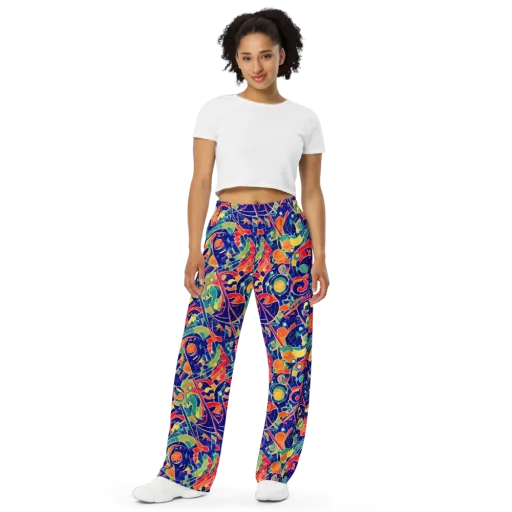 Solar Syntax on a Wide-Leg Pants