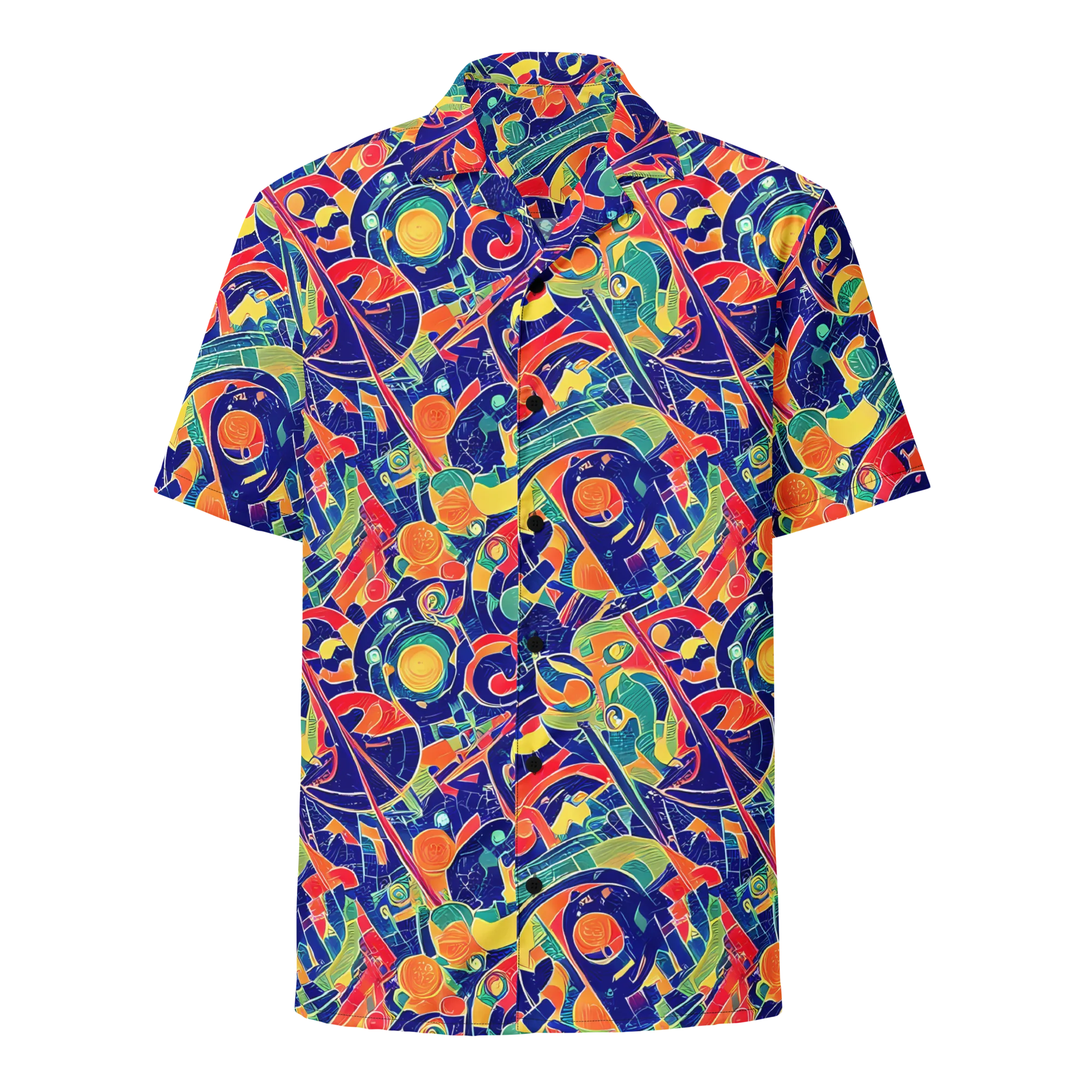 Solar Syntax on Button Shirt — Front