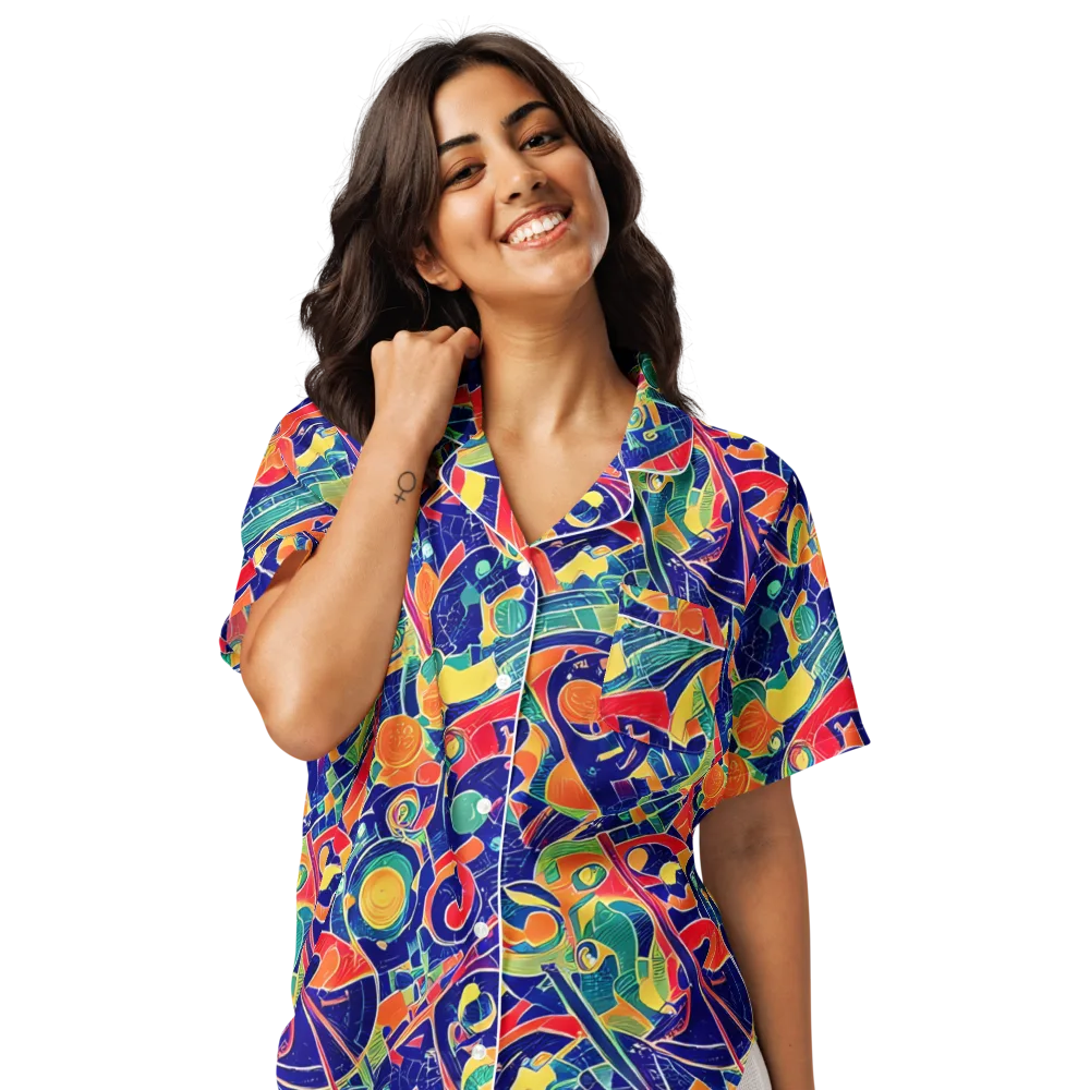 Solar Syntax on Women's Short Sleeve Pajama Top — Front