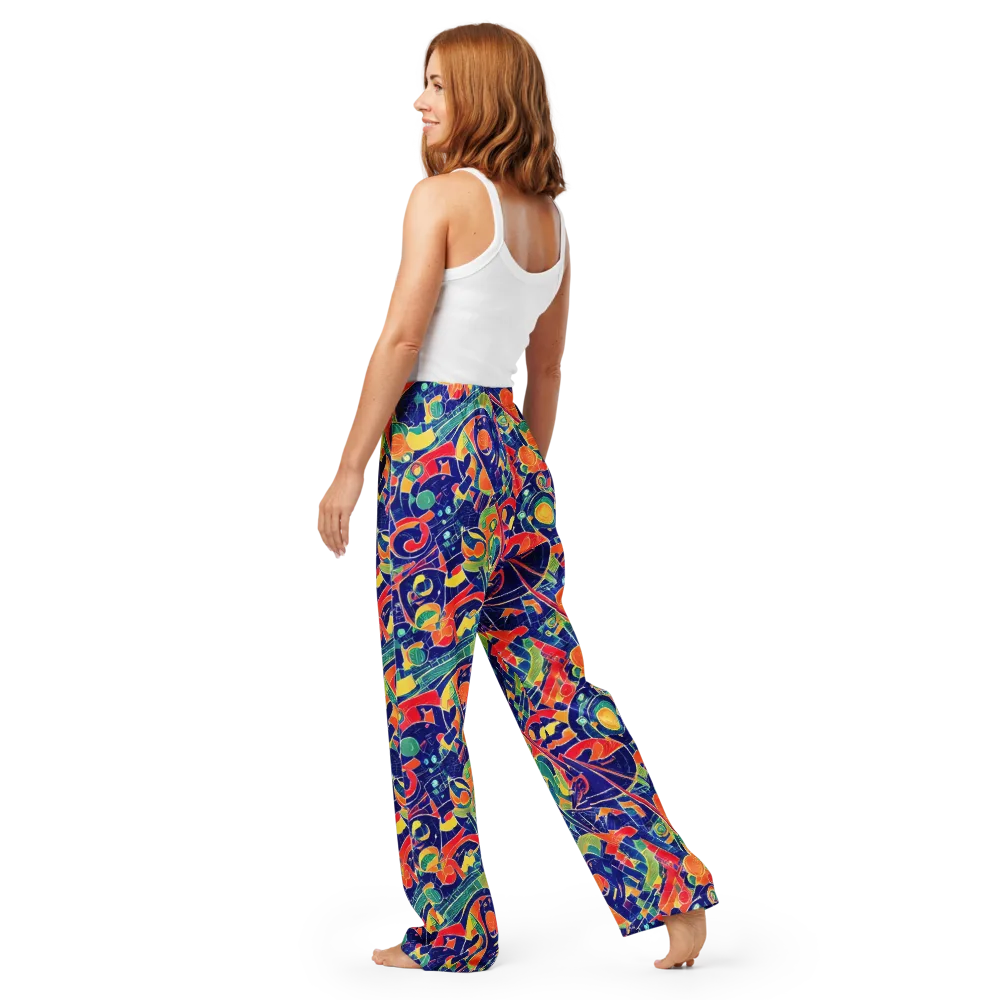 Solar Syntax on Women's Pajama Pants — Back