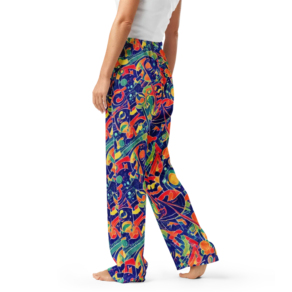 Solar Syntax on Women's Pajama Pants — Left