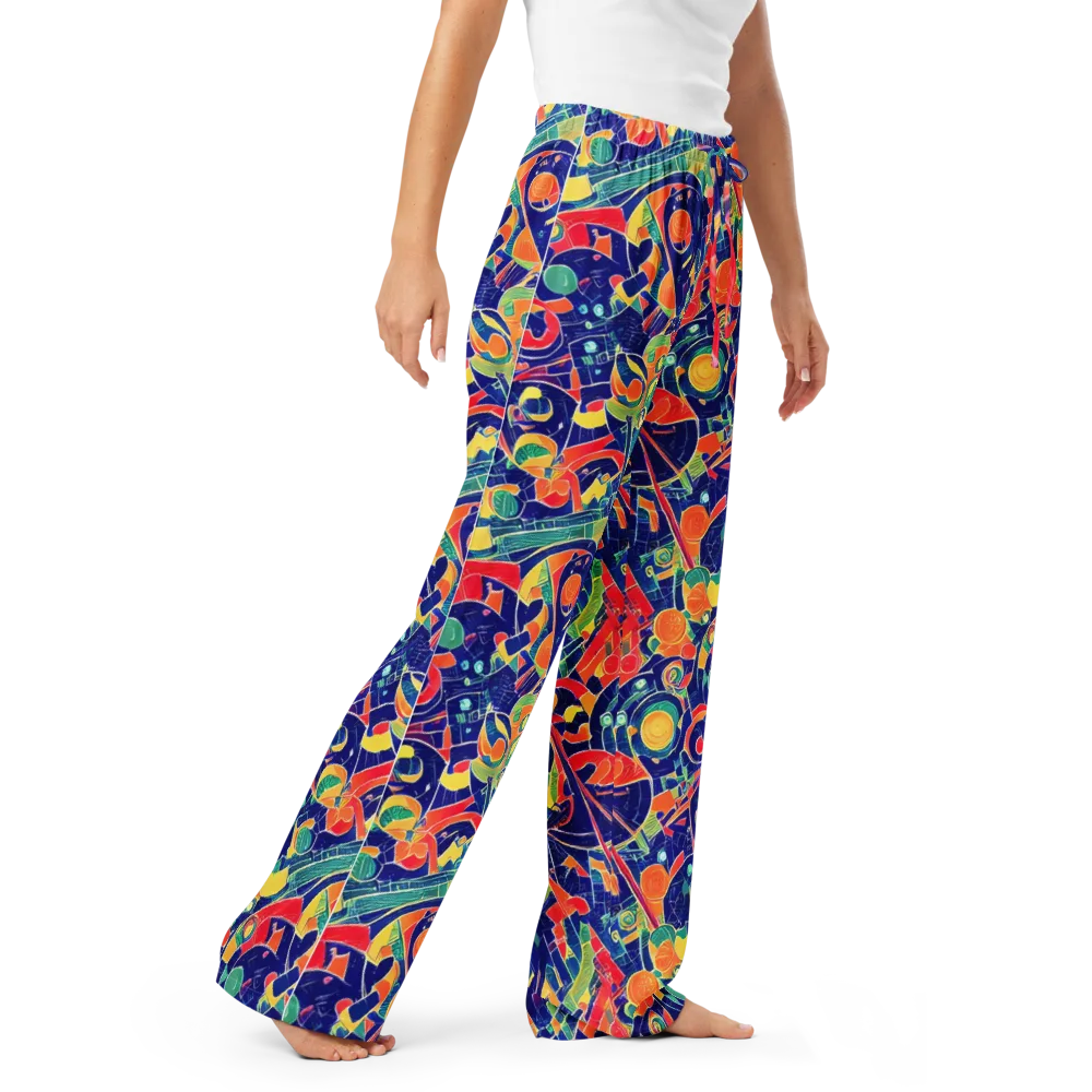 Solar Syntax on Women's Pajama Pants — Right Front