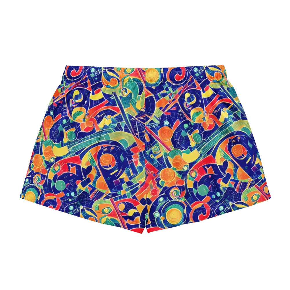 Solar Syntax on Women's Pajama Shorts — Back