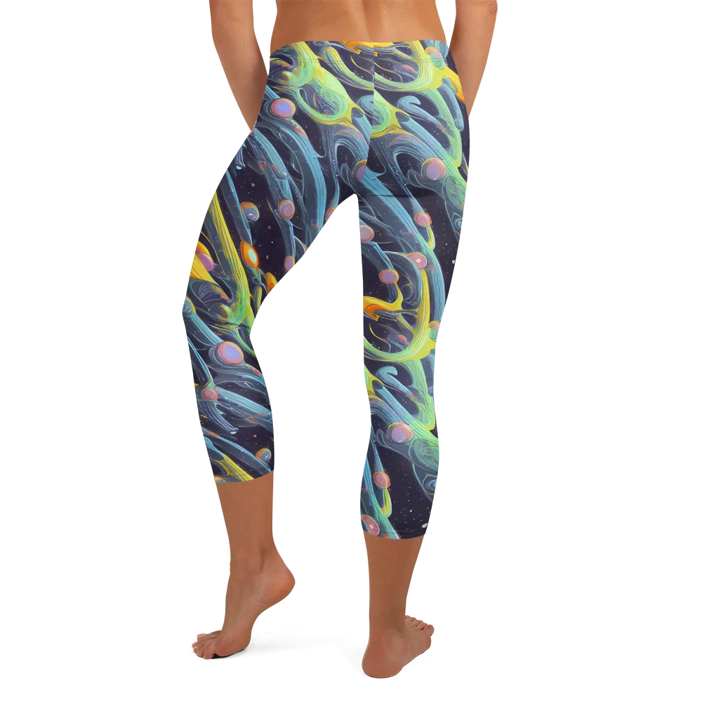 Interstellar Flow on Capri Leggings — Back