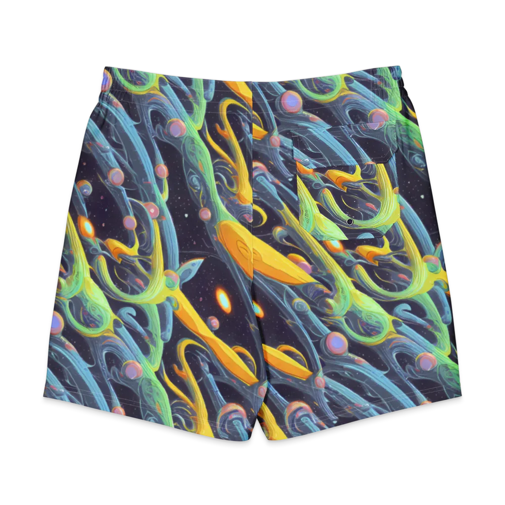 Interstellar Flow on Men's Board Shorts — Back