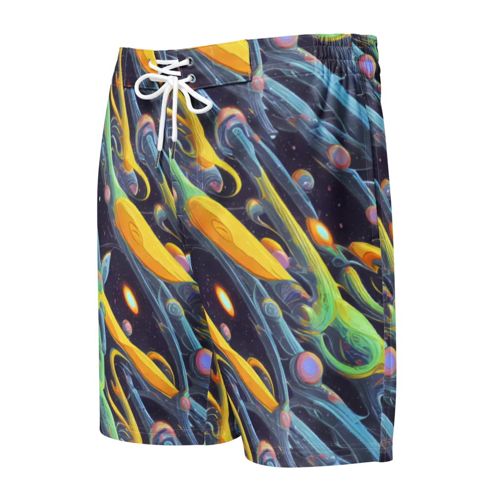 Interstellar Flow on Men's Board Shorts — Front