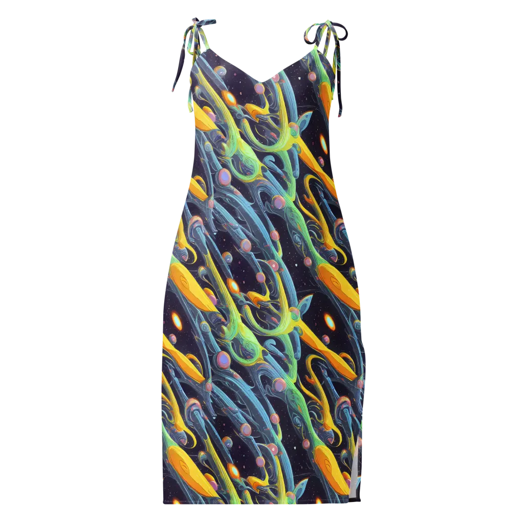 Interstellar Flow on Slip Dress — Front