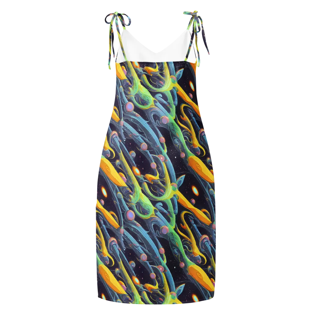 Interstellar Flow on Slip Dress — Back