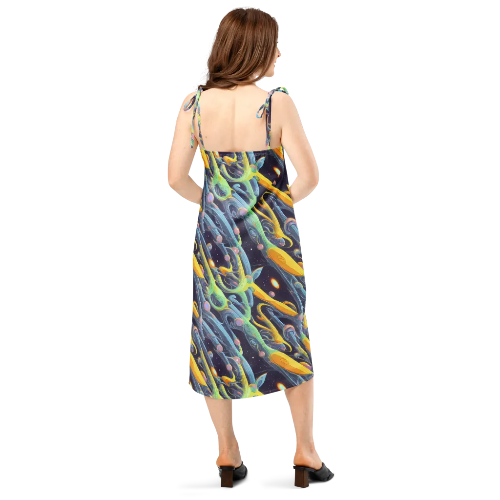 Interstellar Flow on Slip Dress — Back