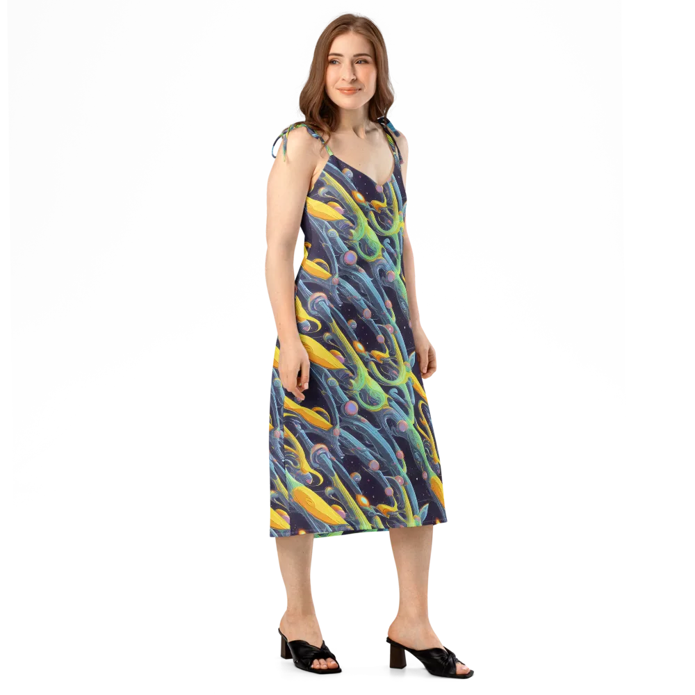 Interstellar Flow on Slip Dress — Right Front
