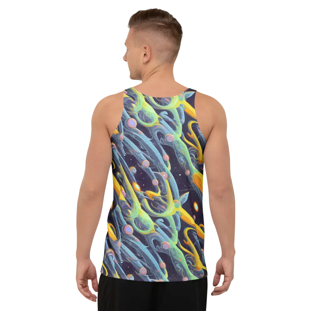 Interstellar Flow on Men's Tank Top — Back