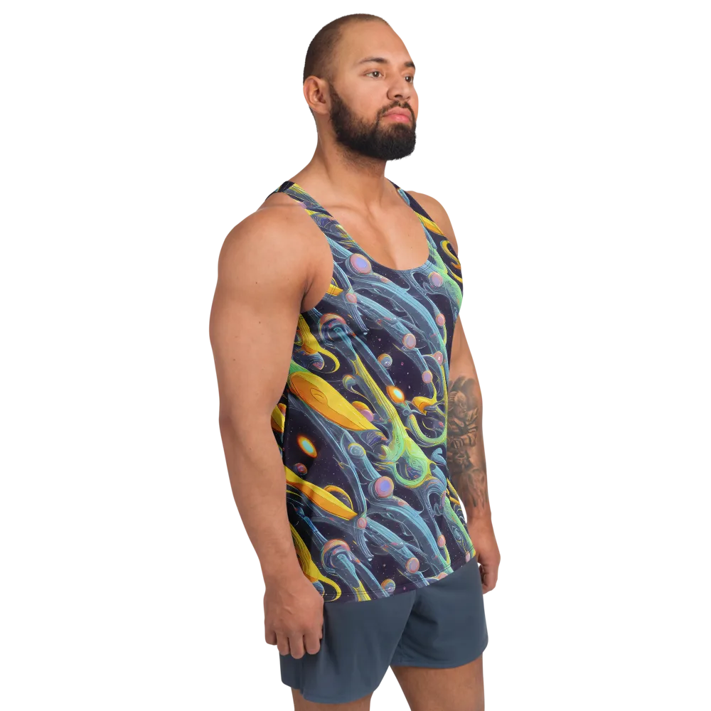 Interstellar Flow on Men's Tank Top — Right Front
