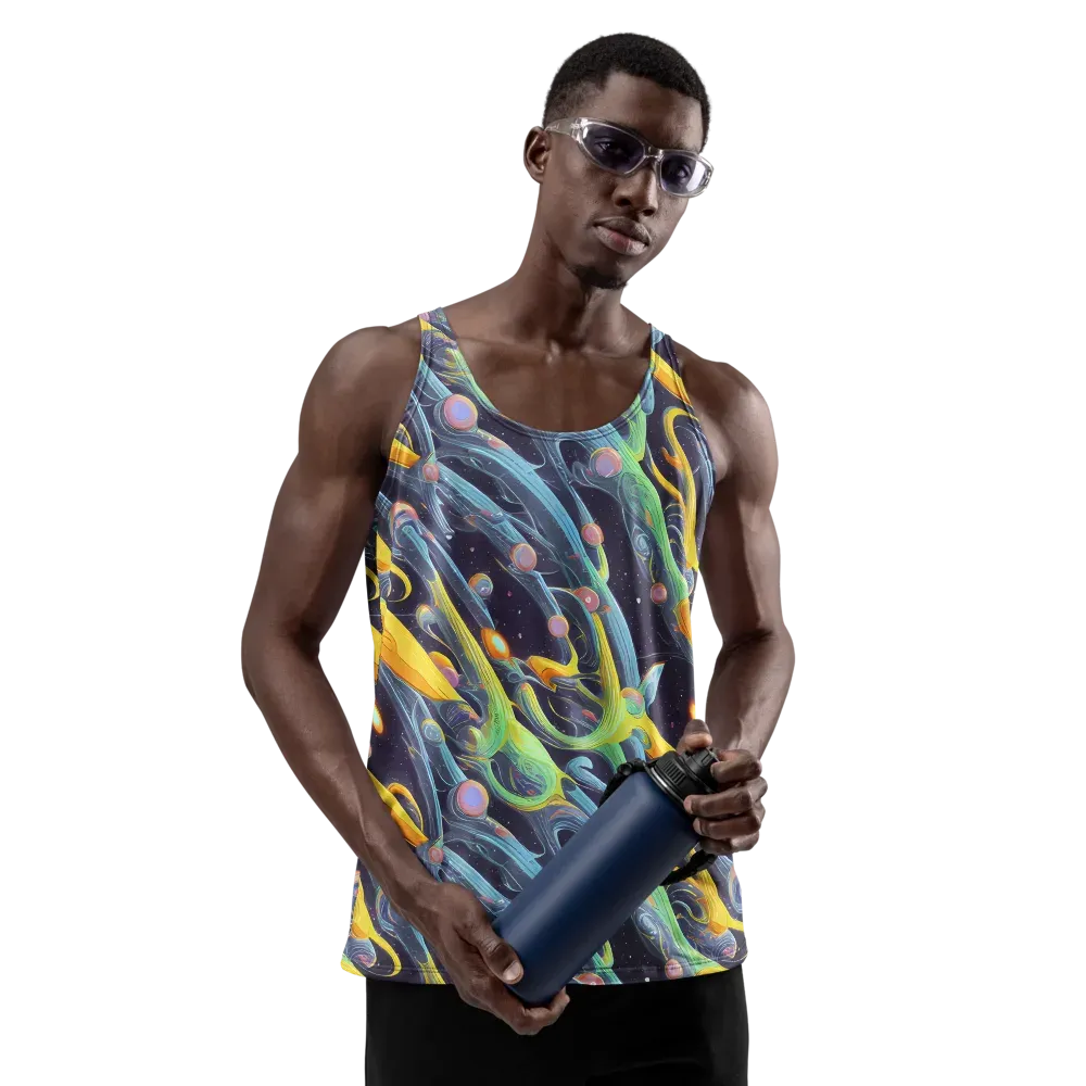 Interstellar Flow on Men's Tank Top — Front