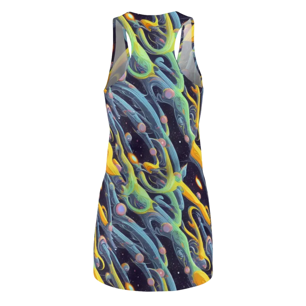 Interstellar Flow on Racerback Dress — Back
