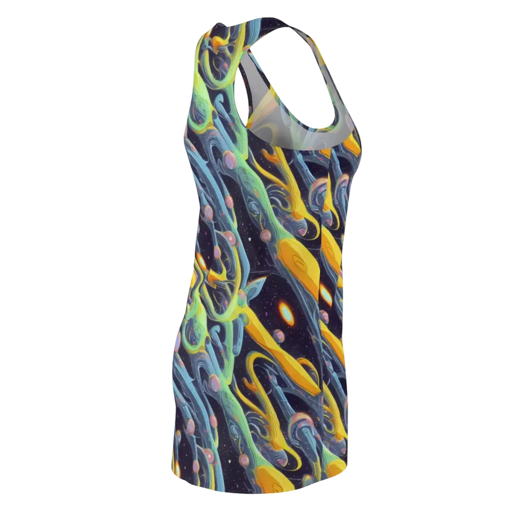 Interstellar Flow on Racerback Dress — Back Side