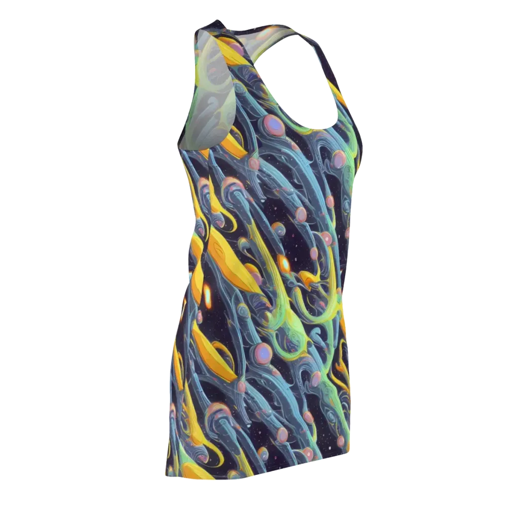 Interstellar Flow on Racerback Dress — Front Side