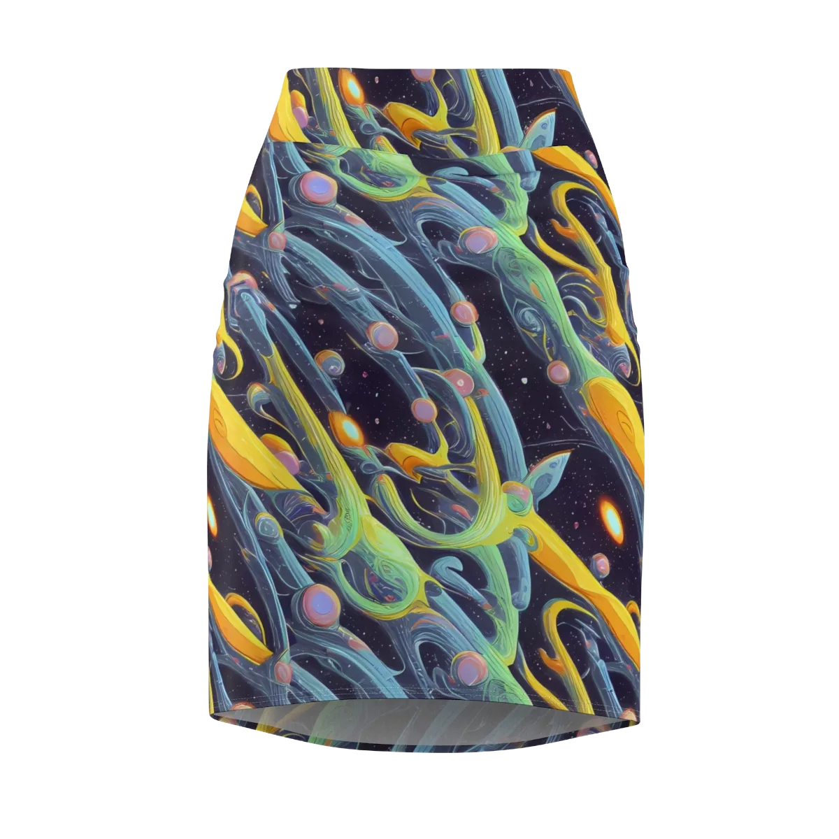 Interstellar Flow on Pencil Skirt — Front