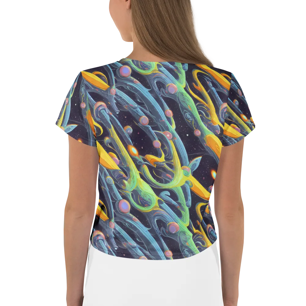 Interstellar Flow on Crop Tee — Back